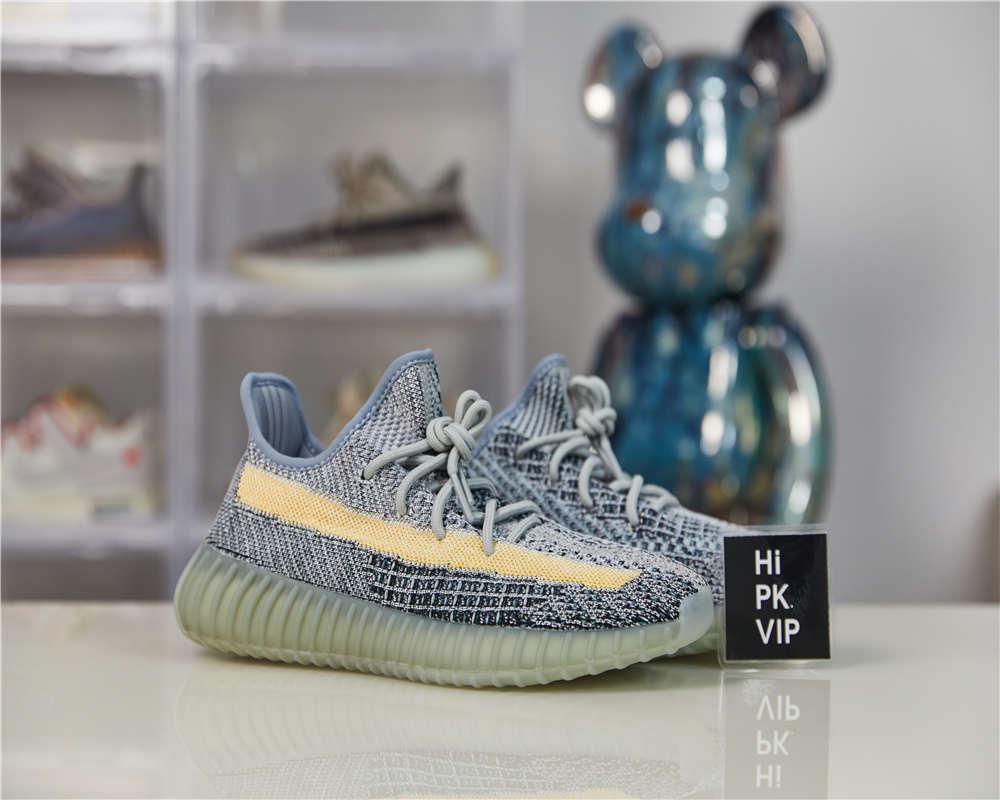 PK GOD ADIDAS YEEZY BOOST 350 V2 ASH BLUE RETAIL MATERIALS READY TO SHIP